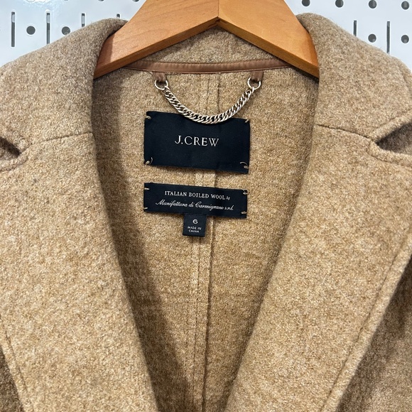 J.Crew Daphne Topcoat - Italian Boiled Wool - Heathered Acorn - Size 6 - Picture 6 of 15